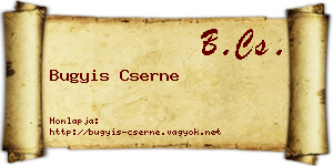 Bugyis Cserne névjegykártya